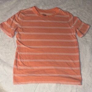 Jumping Beans 8 Orange Striped Short Sleeve Tee